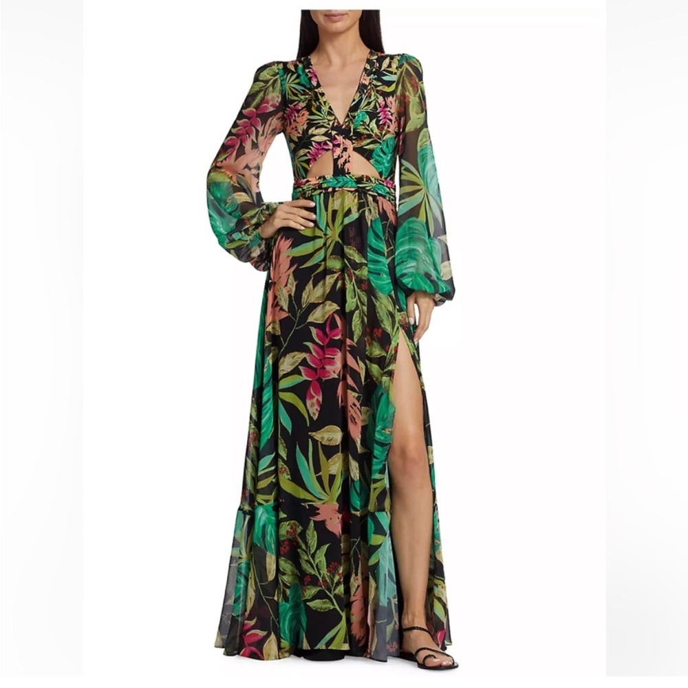 PatBo TROPICALIA CUT-OUT MAXI
DRESS - BLACK / XS $875